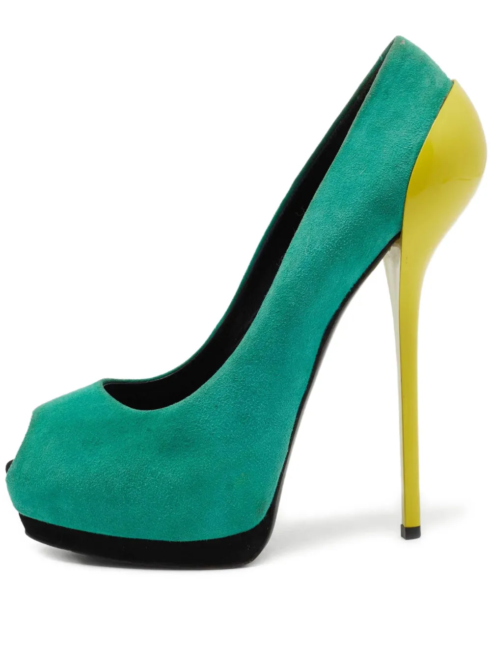 Giuseppe Zanotti Vintage 160mm suede pumps | Green | Image 1