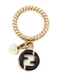Fendi Pre-Owned twisted band charm ring - Gold