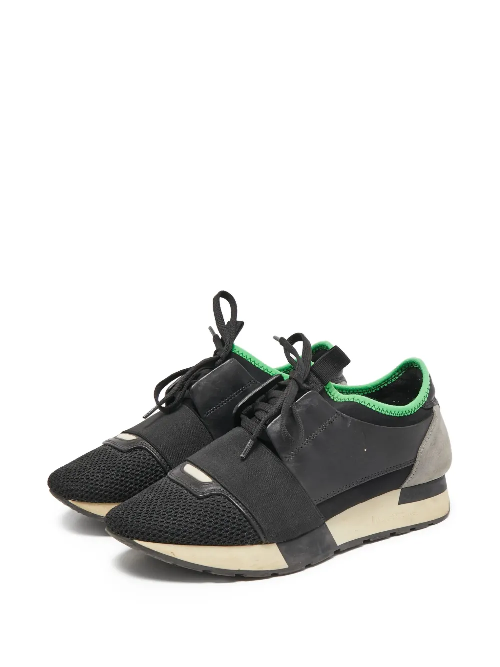 Balenciaga Pre-Owned Sneakers met mesh vlakken - Zwart