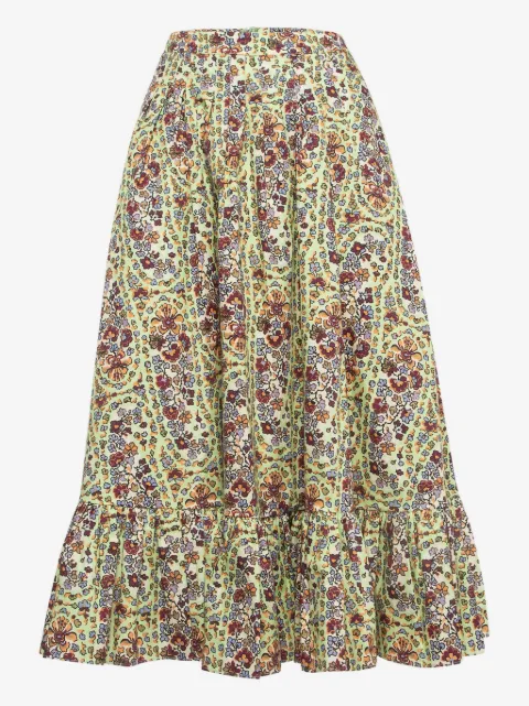 Etro Pre-Owned floral-print maxi skirt