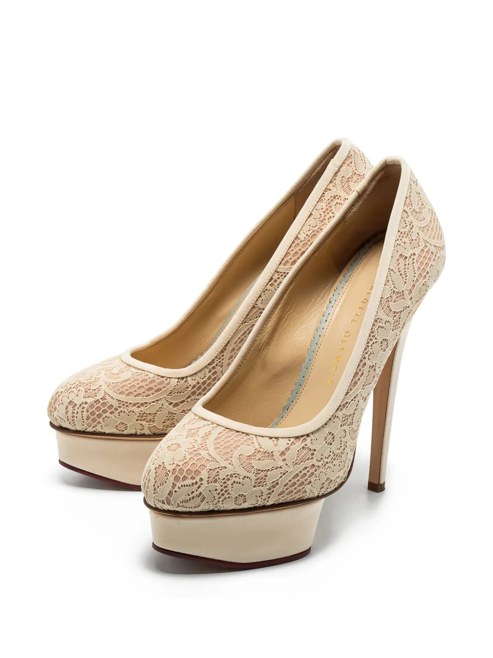 Charlotte Olympia 145mm lace-embellished pumps | Heeled Pumps | Image 2
