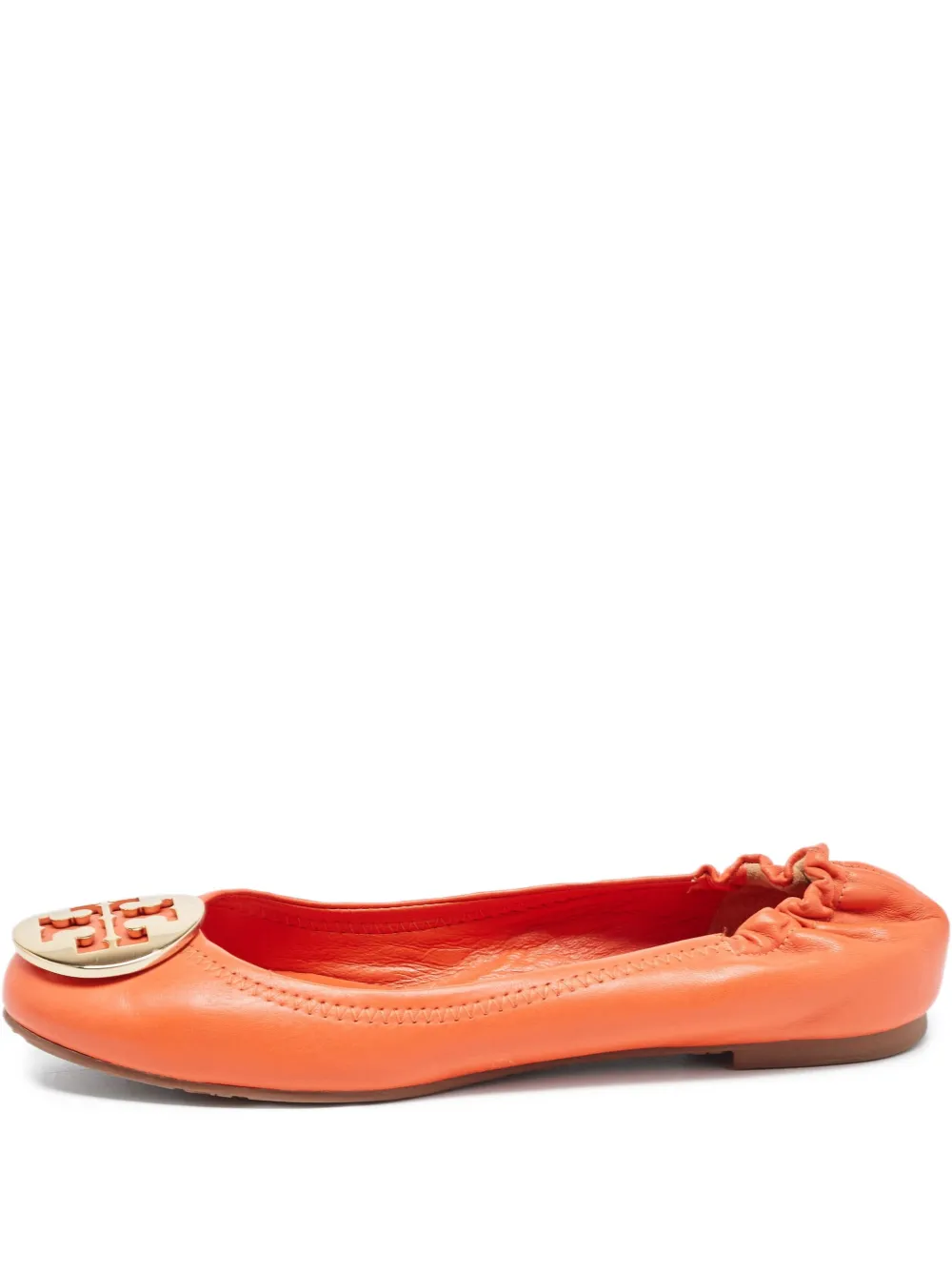 Tory Burch ロゴ フラットシューズ - オレンジ Tory Burch ロゴ フラットシューズ - オレンジ