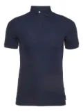 Emporio Armani Pre-Owned textured polo shirt - Blue