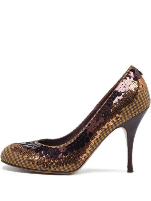 Etro Pre-Owned zapatillas con lentejuelas y tacón de 105mm
