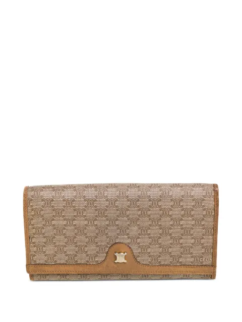 Céline Pre-Owned محفظة 'ماكادام' منقوشة