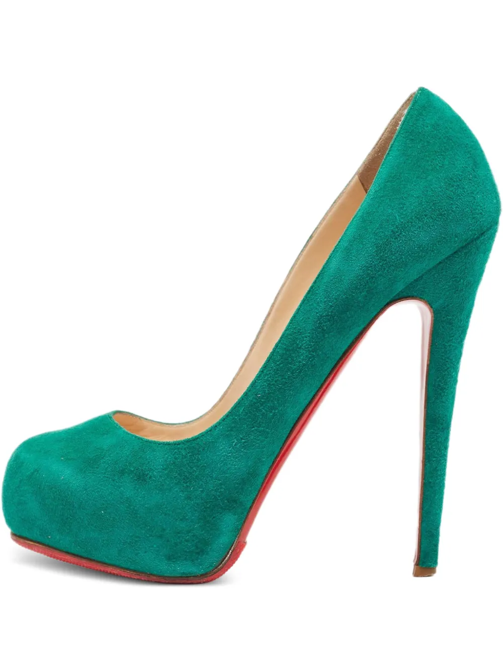Pre-owned Christian Louboutin Suede Heeled Pumps