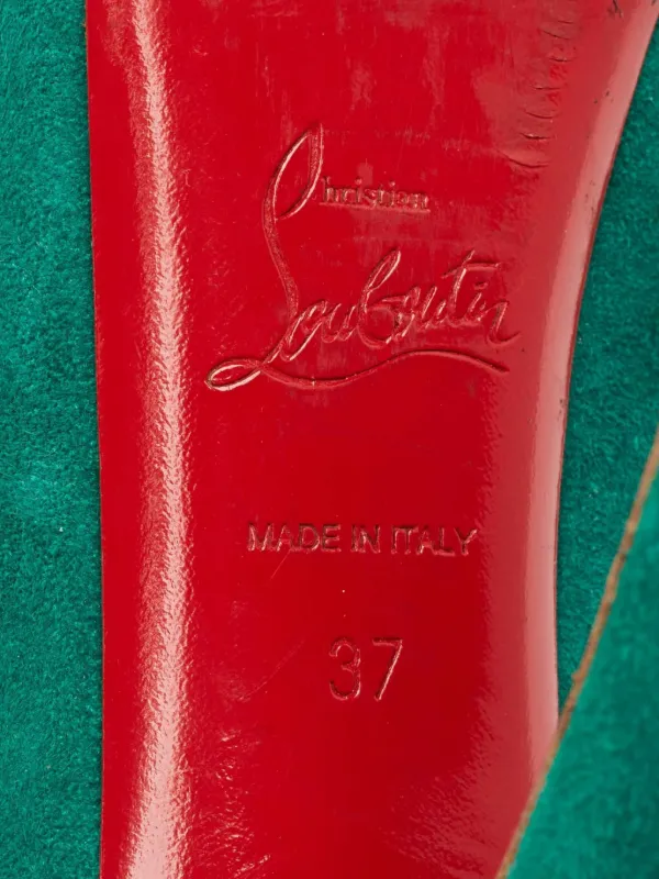 Christian Louboutin スエード パンプス　グリーン Christian Louboutin Pre-Owned スエード パンプス | グリーン