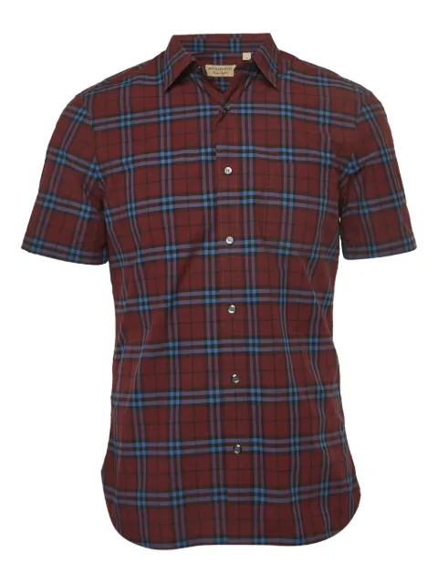 Burberry Pre-Owned plaid cotton shirt