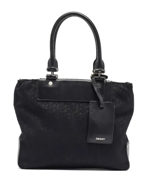 DKNY Vintage monogram-pattern tote bag