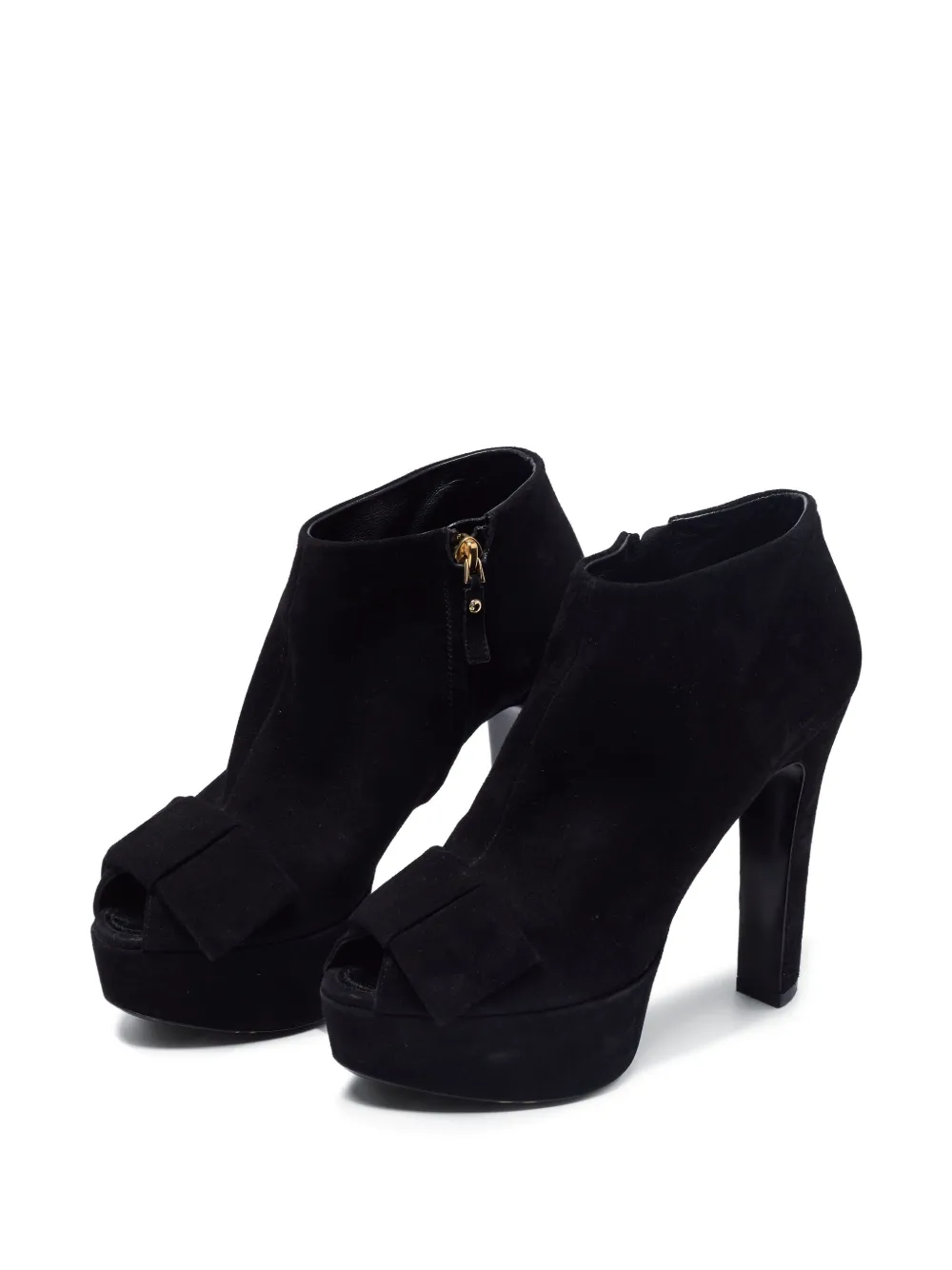 Louis Vuitton Pre-Owned 125 mm suède pumps - Zwart