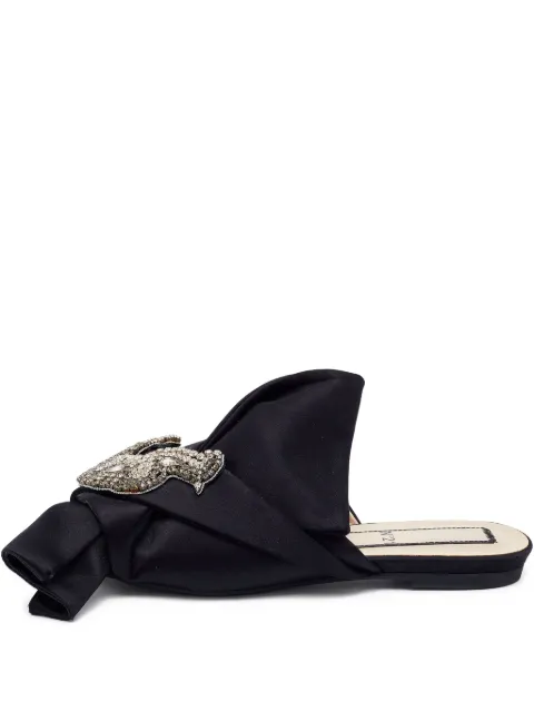 Nº21 sandalias planas con detalles de strass y de archivo