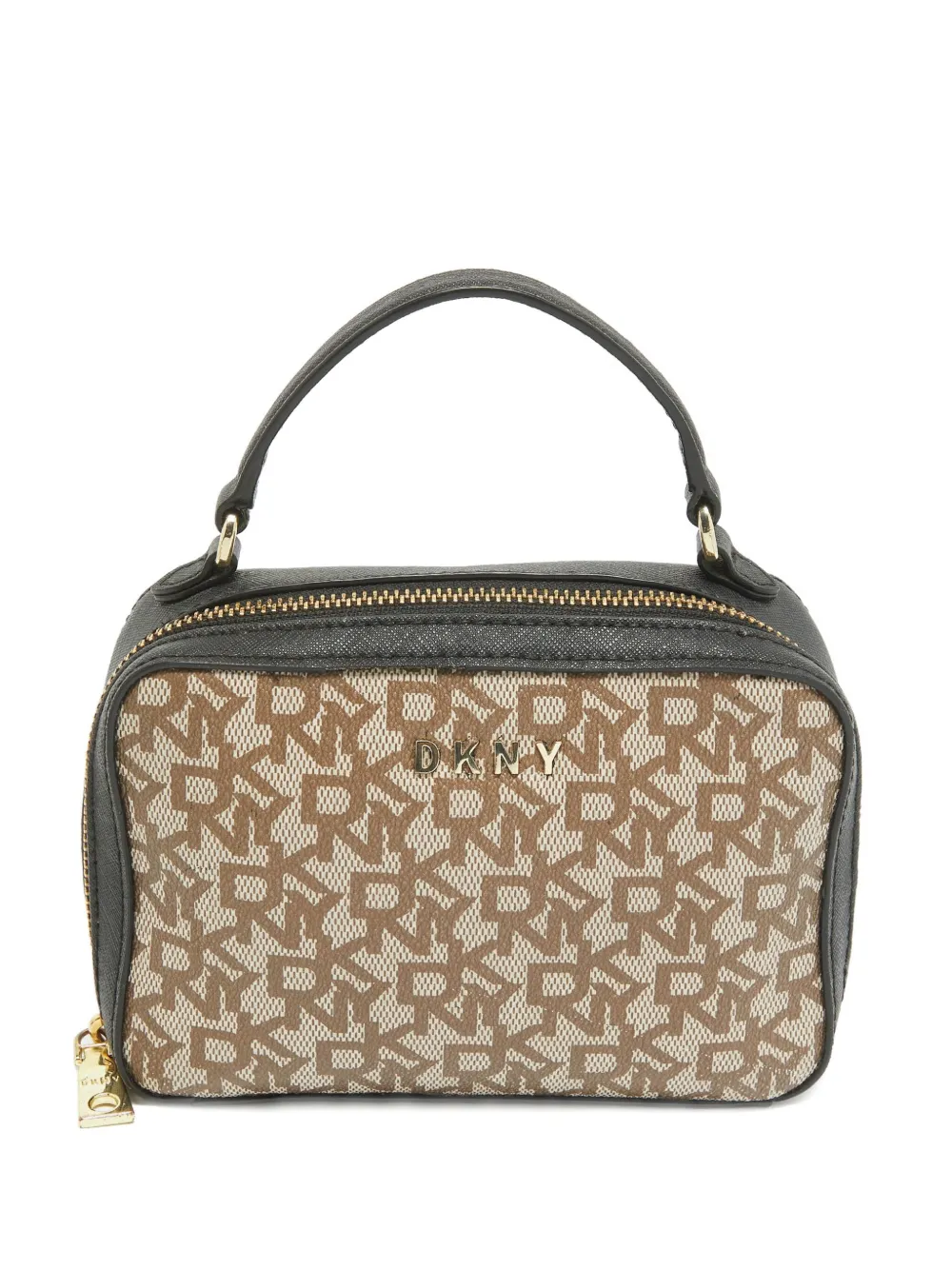 DKNY monogram-pattern tote bag | Black | Image 1
