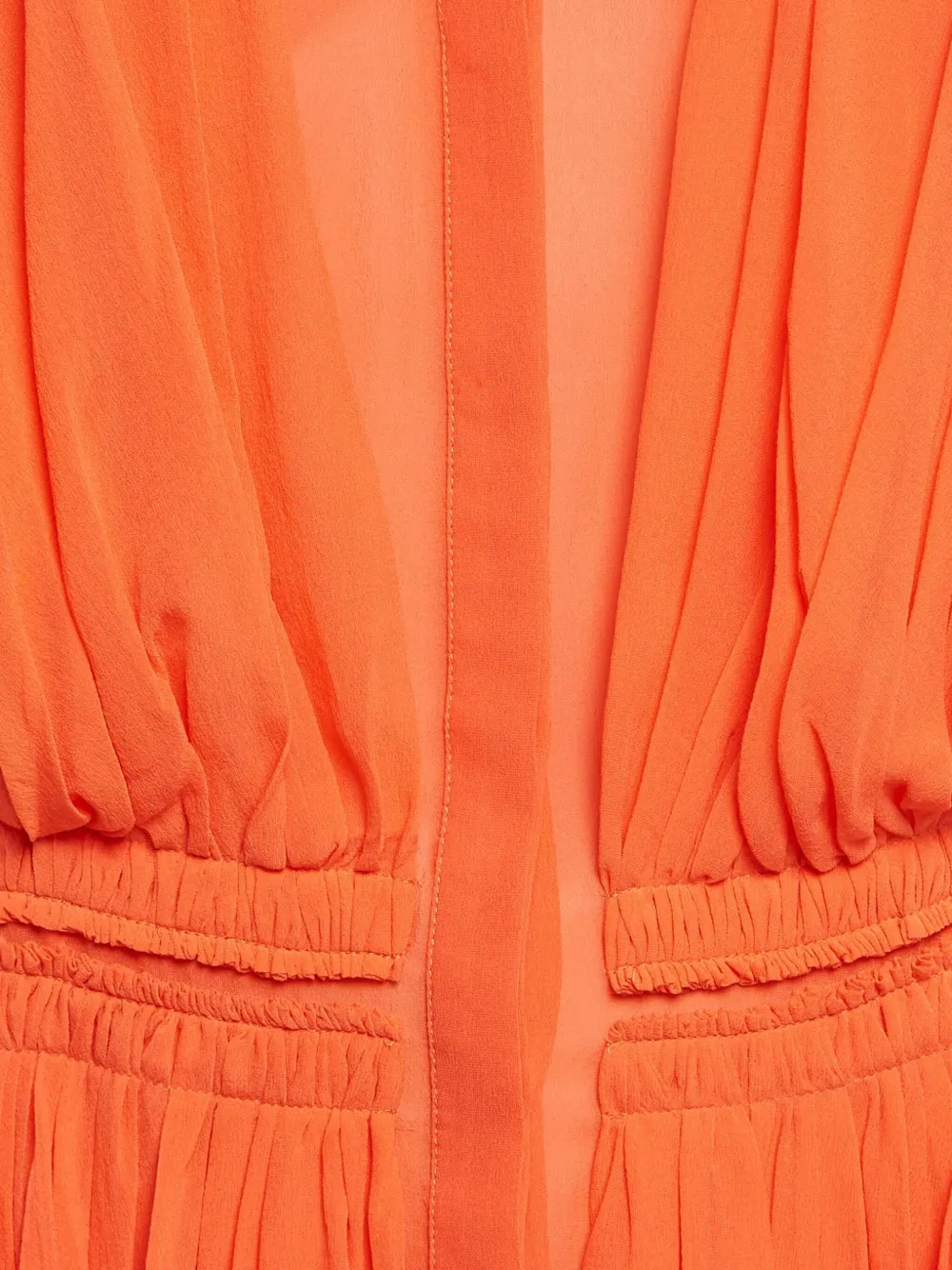 Pre-owned Roberto Cavalli Vintage  Silk Blouse In Orange