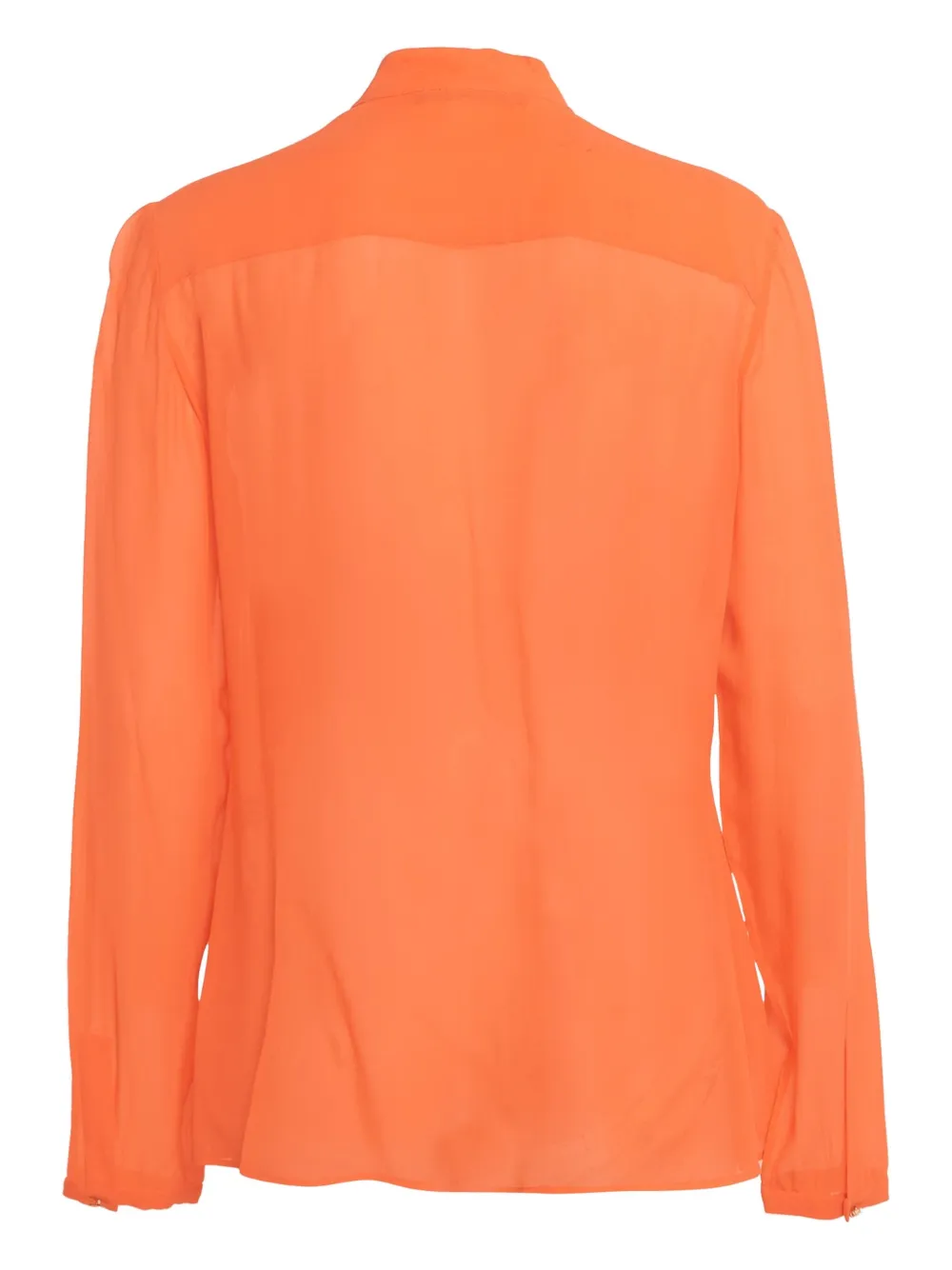 Pre-owned Roberto Cavalli Vintage  Silk Blouse In Orange