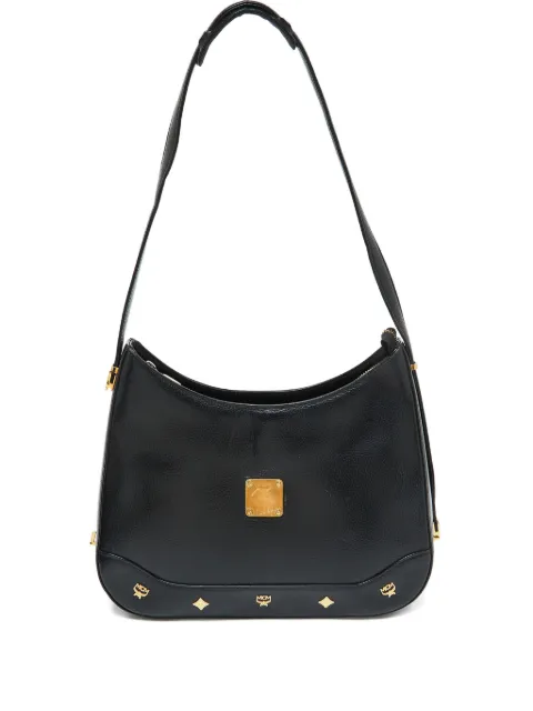 MCM Pre-Owned logo-plaque leather shoulder bag