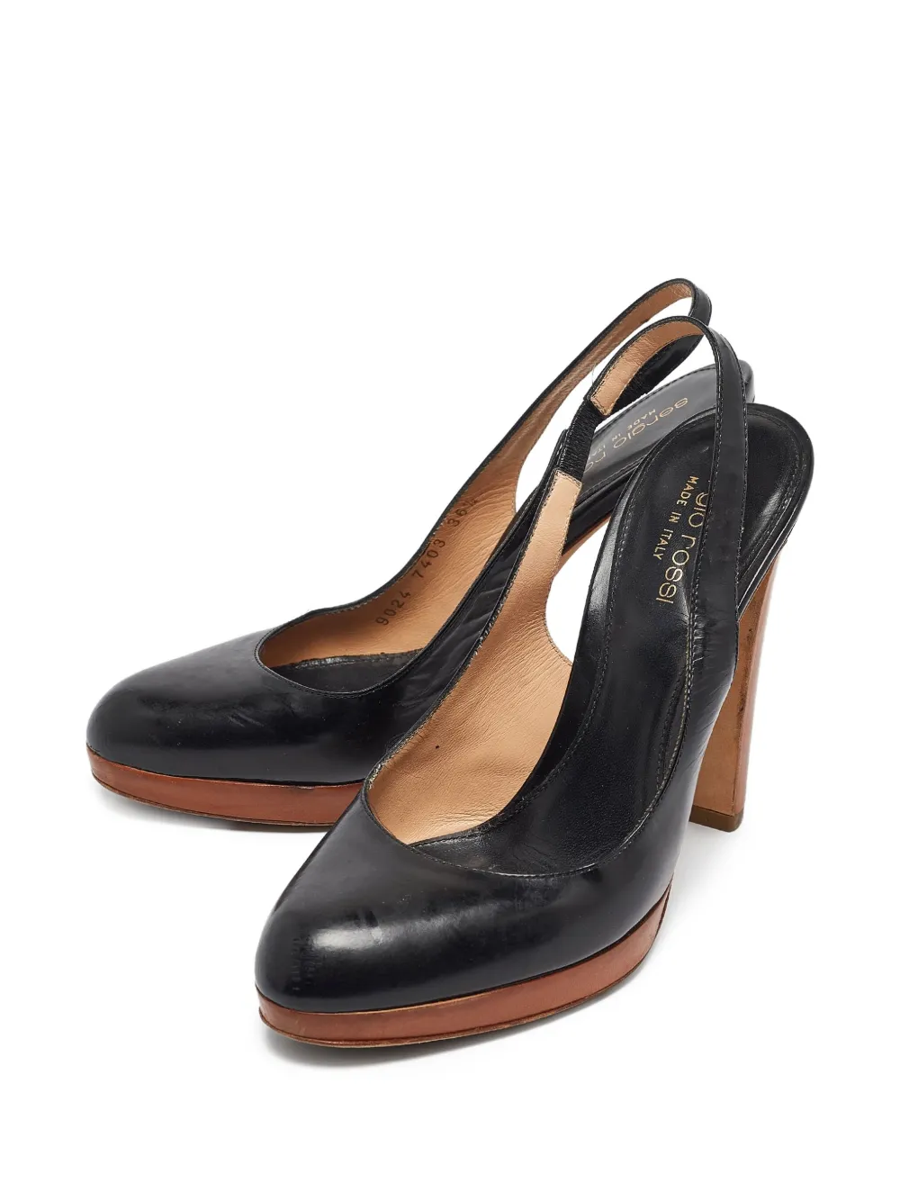 Sergio Rossi Vintage 120mm slingback platform pumps | Image 2