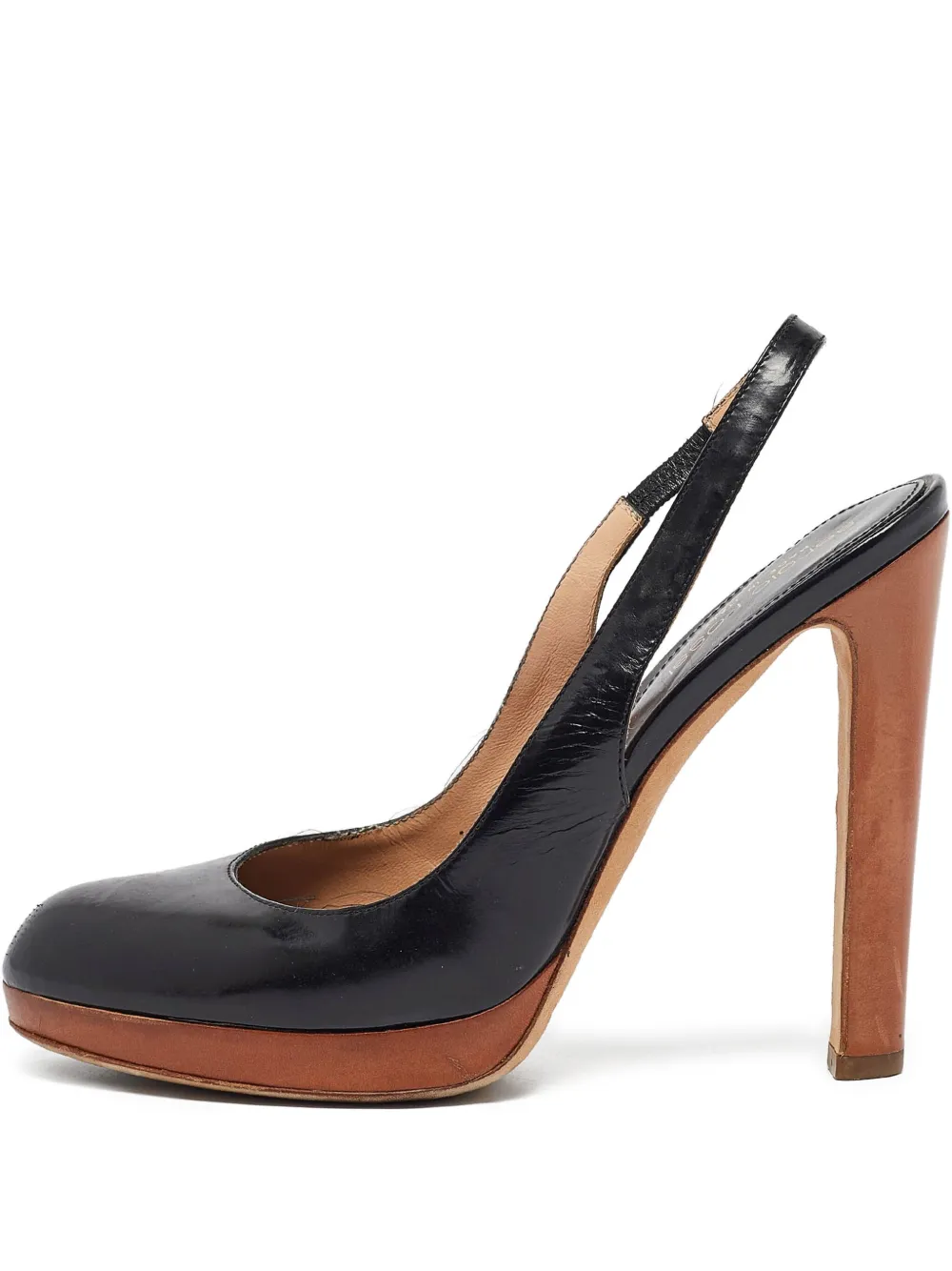 Sergio Rossi Vintage 120mm slingback platform pumps | Black | Image 1