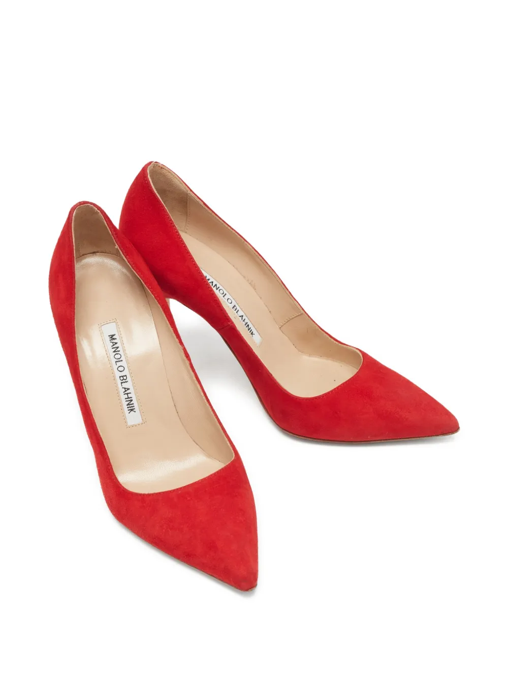 Manolo Blahnik pre-owned 100mm suede pointed-toe pumps | Image 2