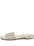 Jimmy Choo Pre-Owned shiny leather sandals - Grey