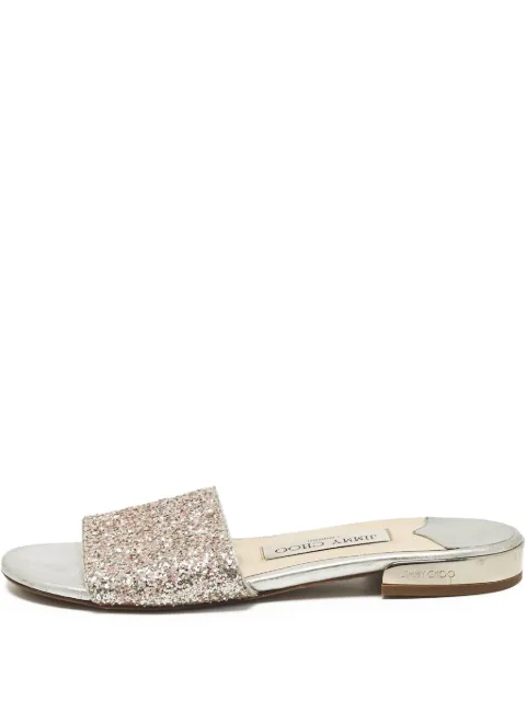 Jimmy Choo Pre-Owned sandalias con efecto brillante