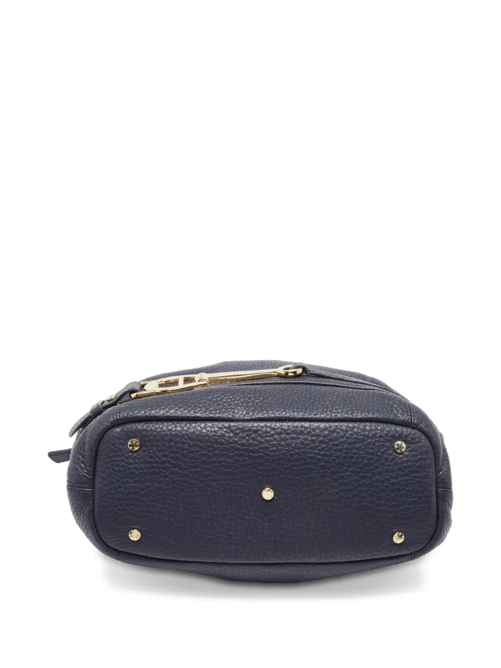 Pre-owned Aigner  Leather Shoulder Bag In Blue