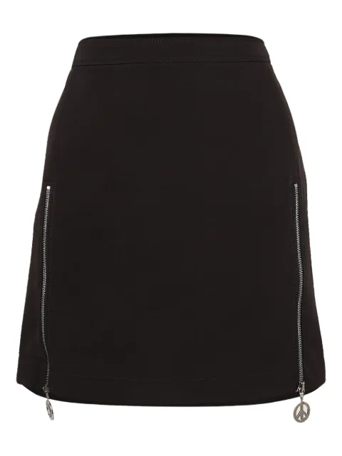 Moschino Pre-Owned denim zip-detail skirt