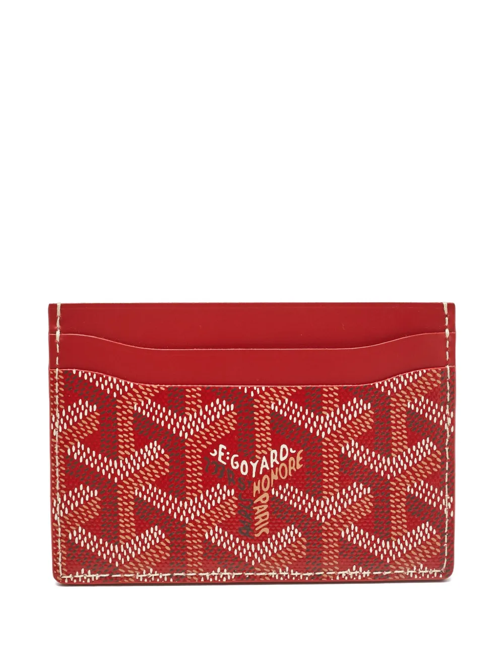 Pre-owned Goyard 2024 Saint Sulpice Ine Leather Card Holder