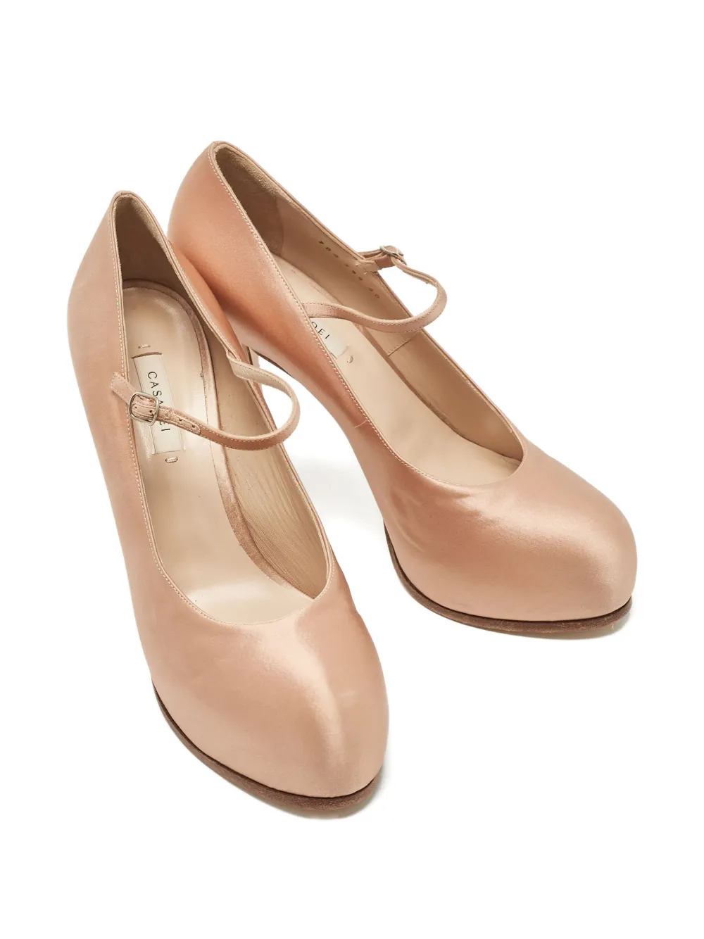 Casadei Vintage pre-owned 120mm satin buckle pumps | Image 2
