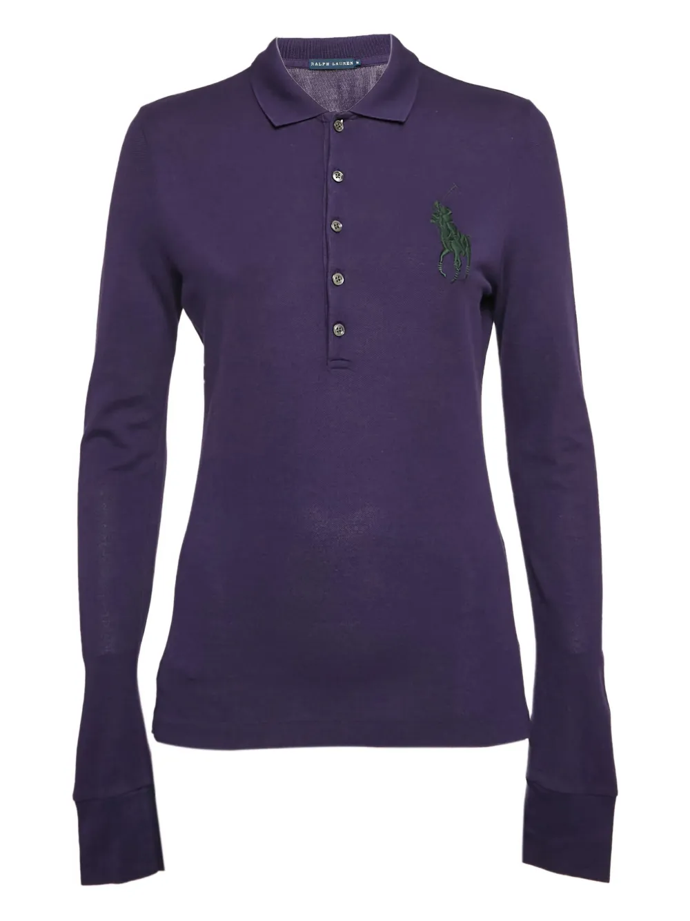 Polo Ralph Lauren Vintage Pre-owned long-sleeve polo shirt | Purple | Image 1