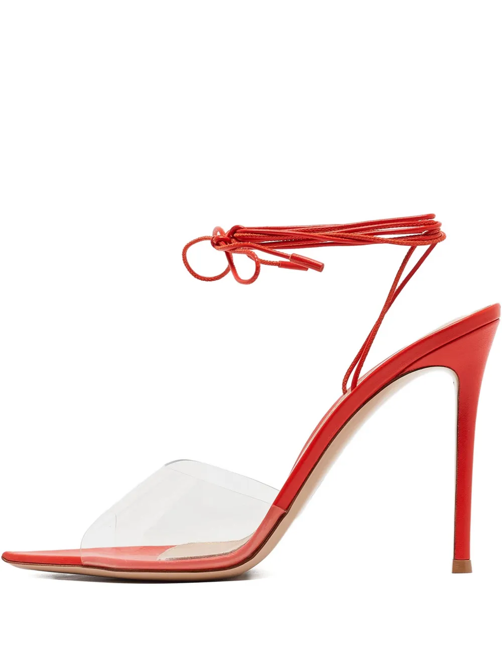 Gianvito Rossi 115mm leather lace-up sandals | Red | Image 1