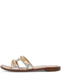 Prada Pre-Owned metallic-leather sandals - Silver