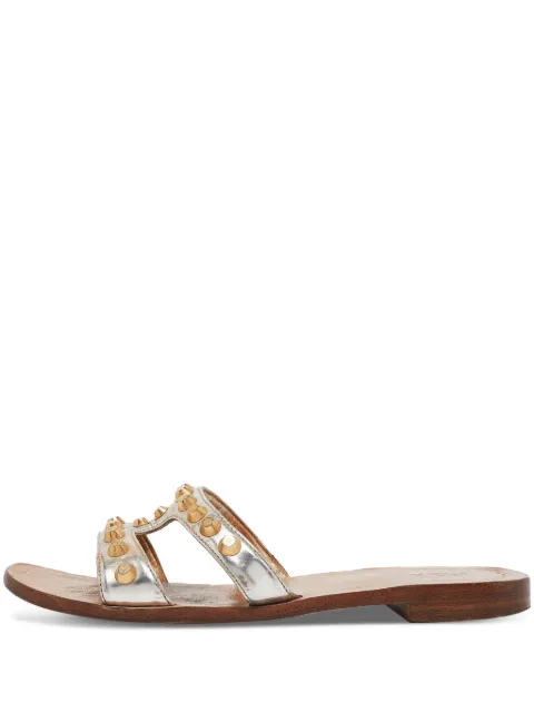 Prada Pre-Owned metallic-leather sandals