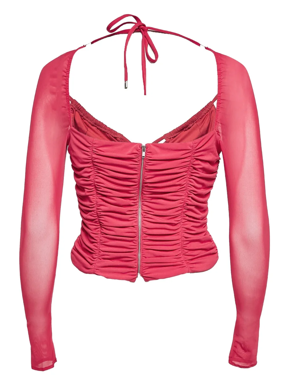 Self-Portrait top corto con cuello halter | Image 2
