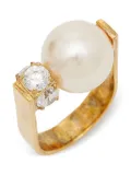Carolina Herrera Vintage pearl-embellished ring - Gold
