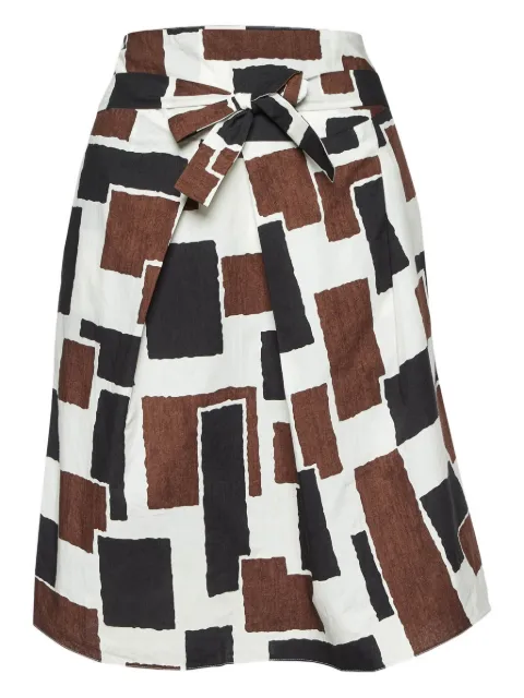 Marni Pre-Owned geometric-print wrap skirt