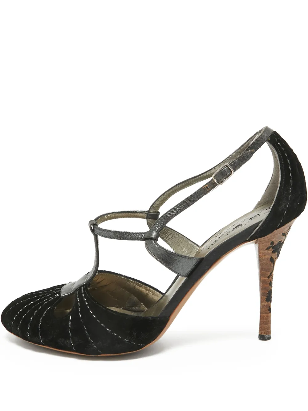 Bottega Veneta Pre-Owned 100mm velvet pumps | Black | Image 1