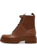 Gianvito Rossi pre-owned Martis elasticated-ankle combat boots - Brown