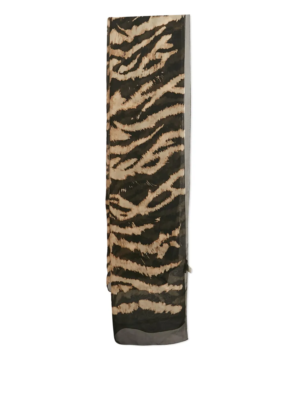Roberto Cavalli Vintage ゼブラプリント シルクストール - ブラック Roberto Cavalli Vintage ゼブラプリント シルクストール - ブラック
