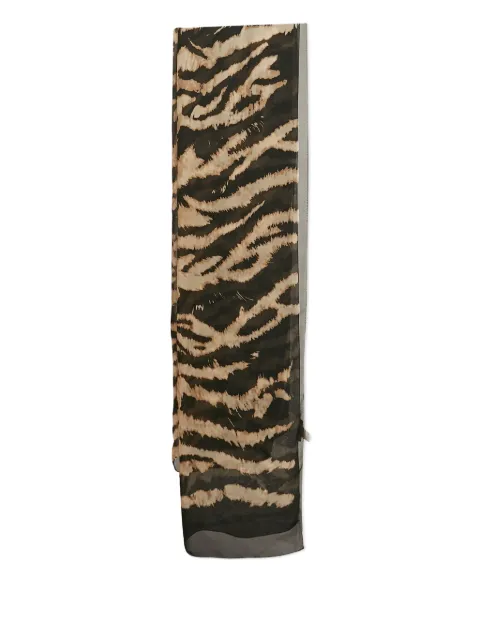 Roberto Cavalli Vintage zebra-print silk stole