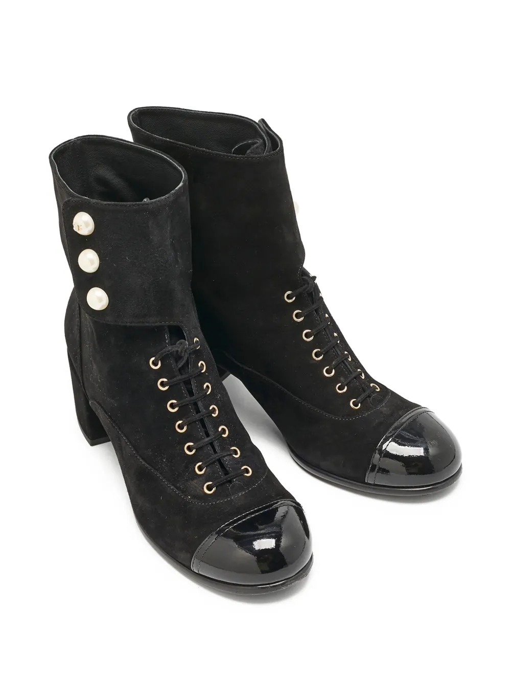 CHANEL Pre-Owned 55mm lace-up ankle boots | Image 2