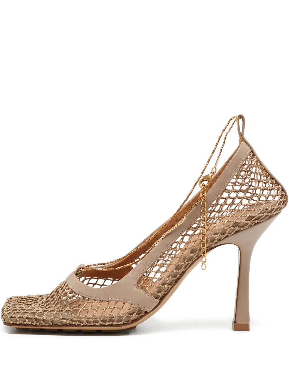 Bottega Veneta Pre-Owned 100mm leather heeled sandals | Neutrals | Image 1