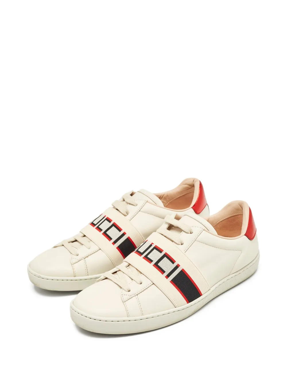 Gucci Pre-Owned Leren sneakers - Wit