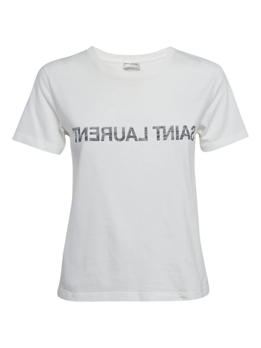 Saint Laurent Pre-Owned playera con logo estampado | blanco | Image 1