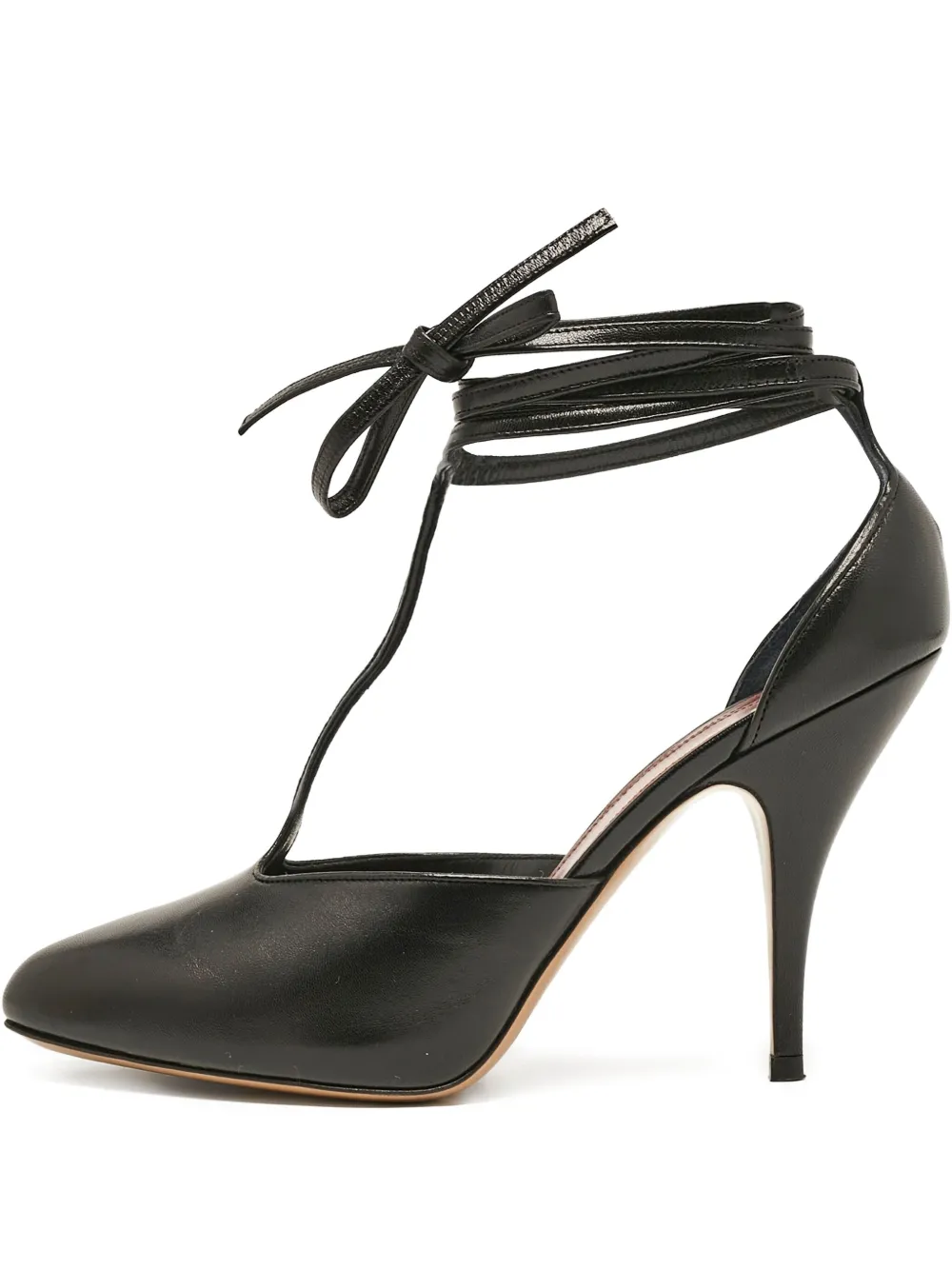 Pre-owned Celine 105mm Ankle-tie Pumps