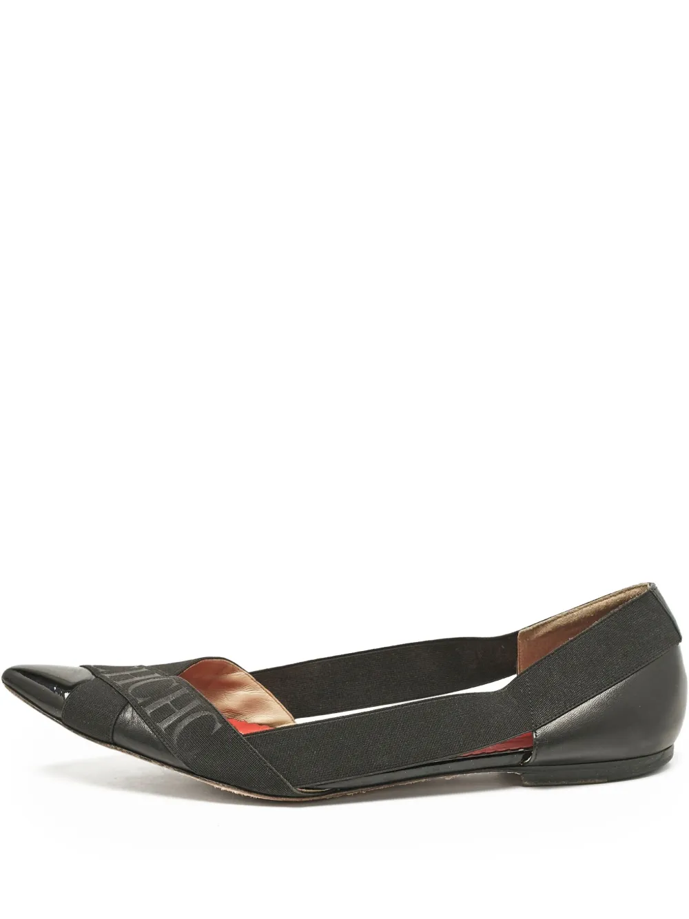 Carolina Herrera Vintage pointed-toe strappy flats | Black | Image 1