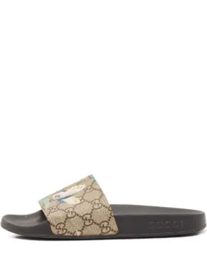 Gucci Pre-Owned GGパターン ストロベリーモチーフ サンダル
