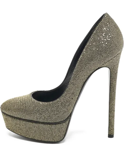Casadei Vintage escarpins à effet métallisé