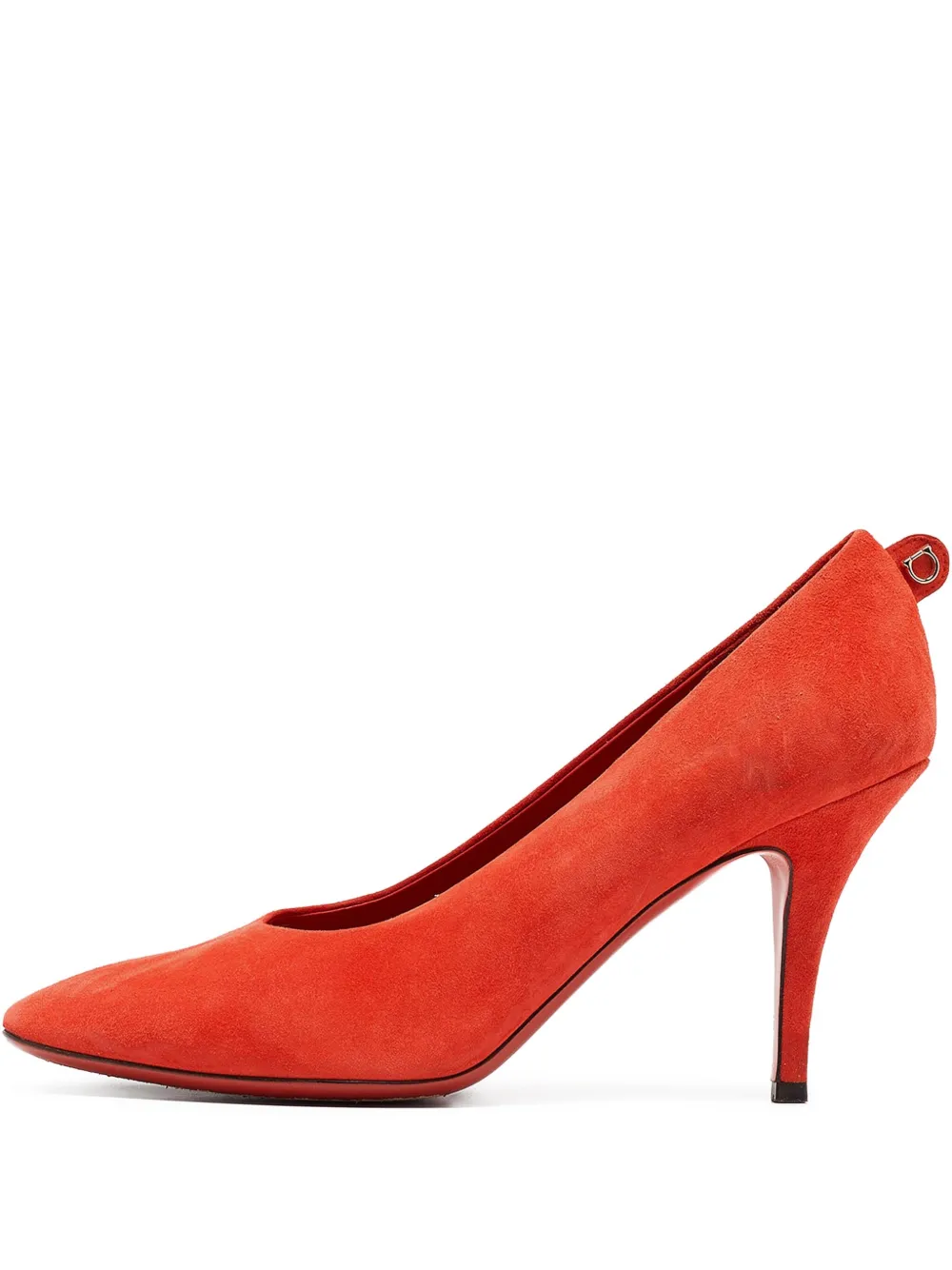 Ferragamo Pre-Owned suede pumps | Orange | Image 1