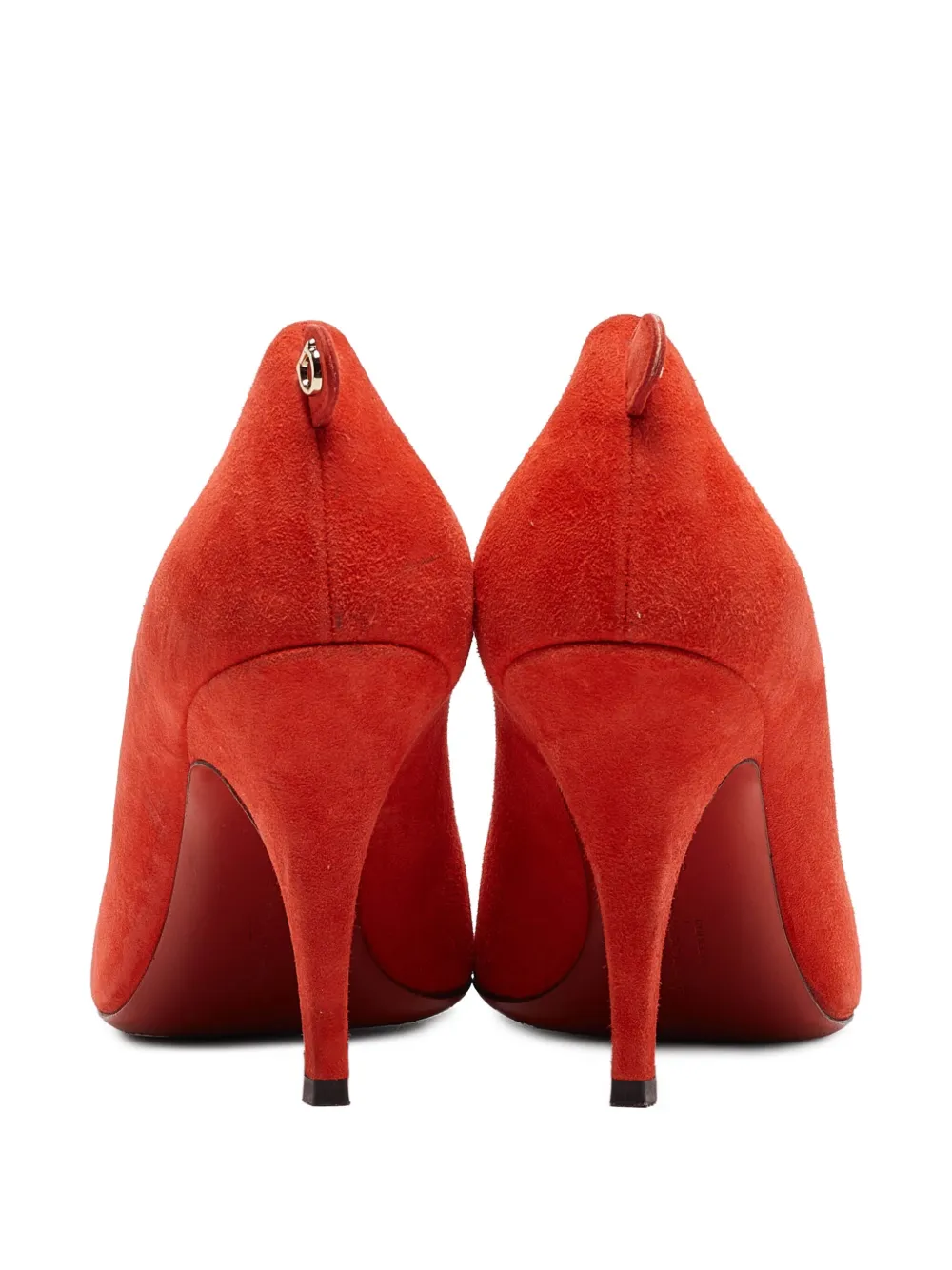 Pre-owned Ferragamo Suede Pumps In Orange