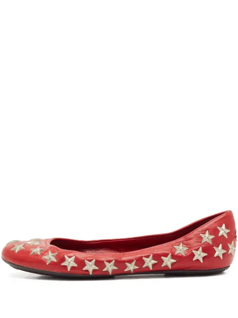 Jimmy Choo Pre-Owned star leather flats